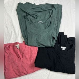 J. Jill Women’s Lot of 3 Jersey Multicolored Different Cuts Tops Sz S A121123